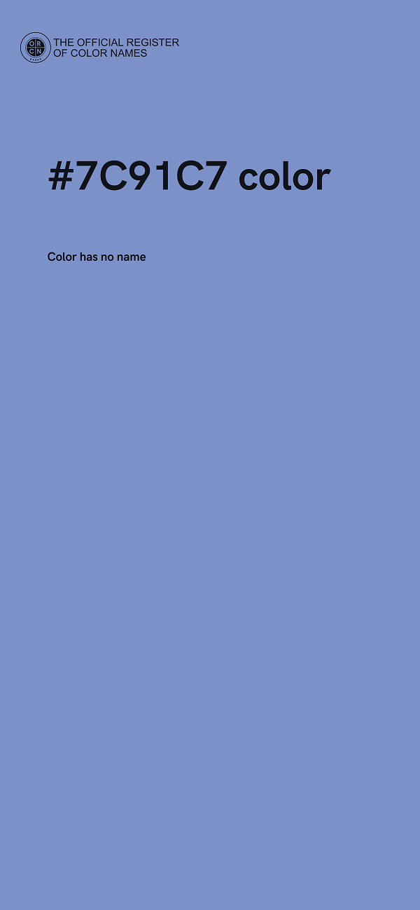#7C91C7 color image