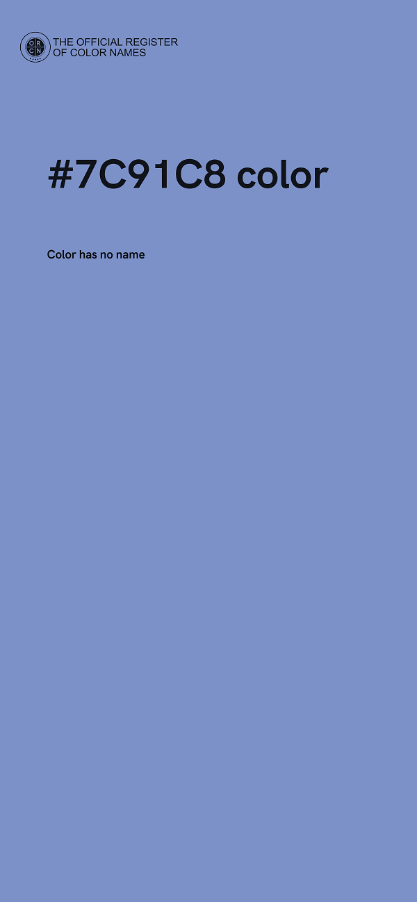 #7C91C8 color image
