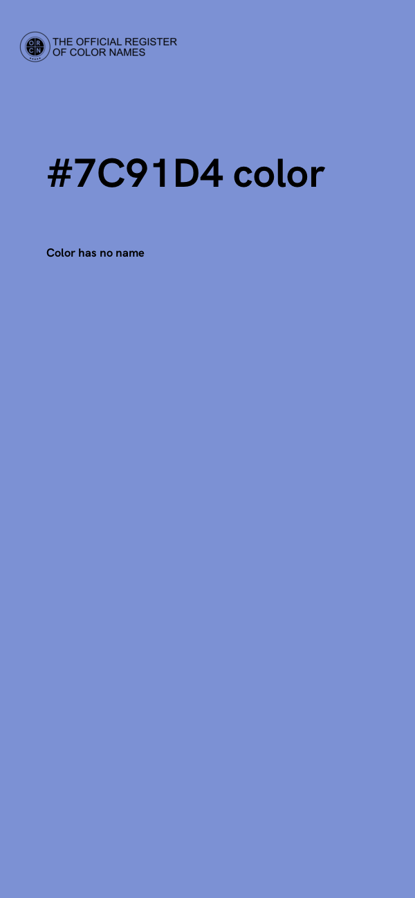 #7C91D4 color image