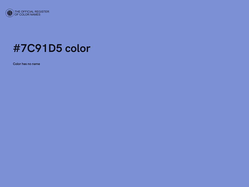 #7C91D5 color image