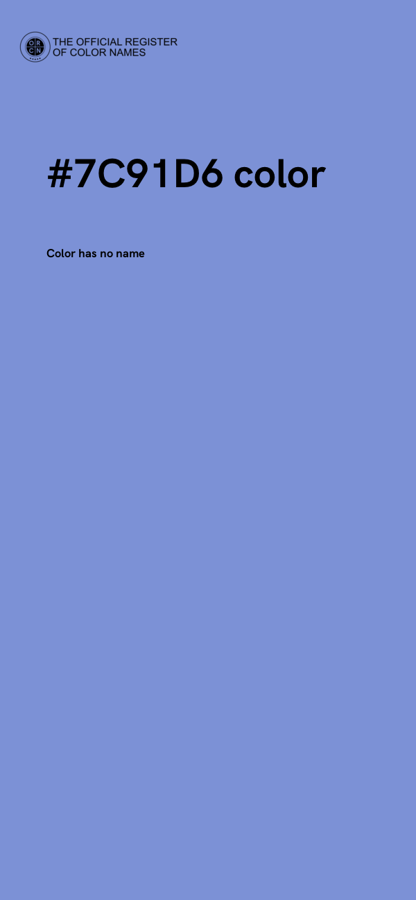 #7C91D6 color image