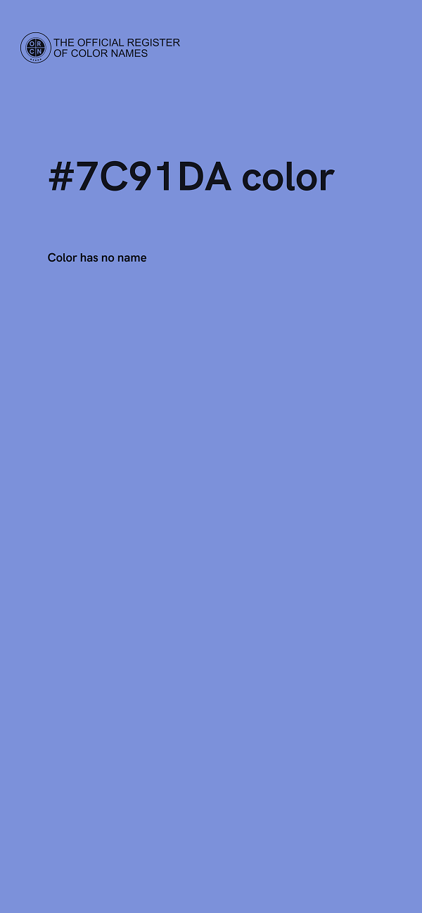 #7C91DA color image