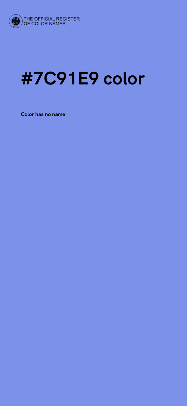 #7C91E9 color image