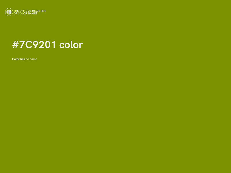 #7C9201 color image