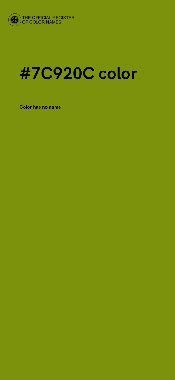 #7C920C color image