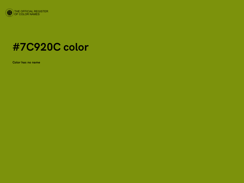 #7C920C color image