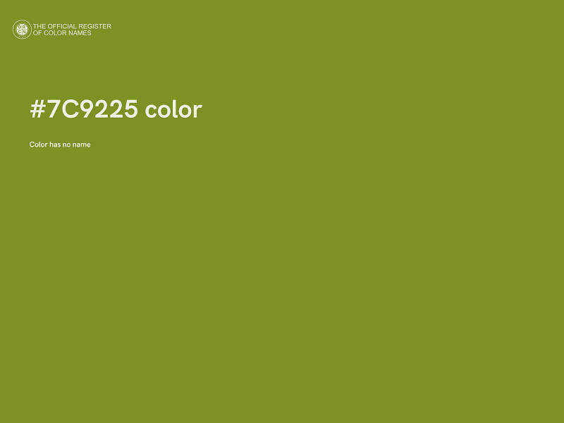 #7C9225 color image
