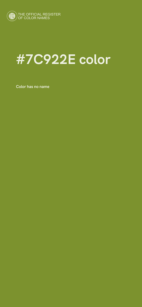 #7C922E color image