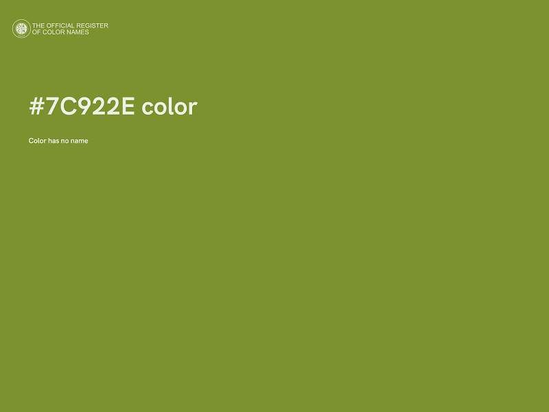 #7C922E color image