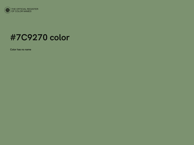 #7C9270 color image