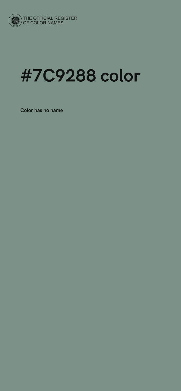 #7C9288 color image
