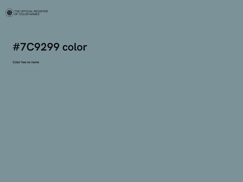 #7C9299 color image