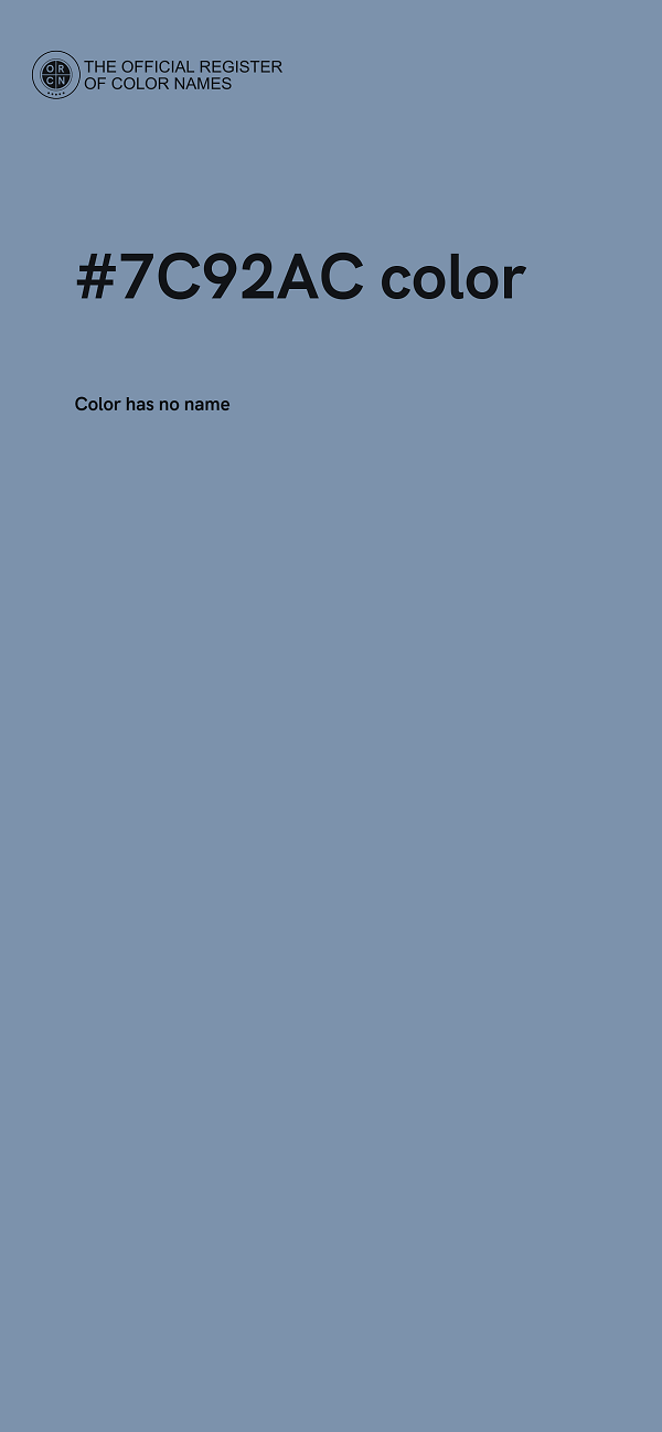 #7C92AC color image