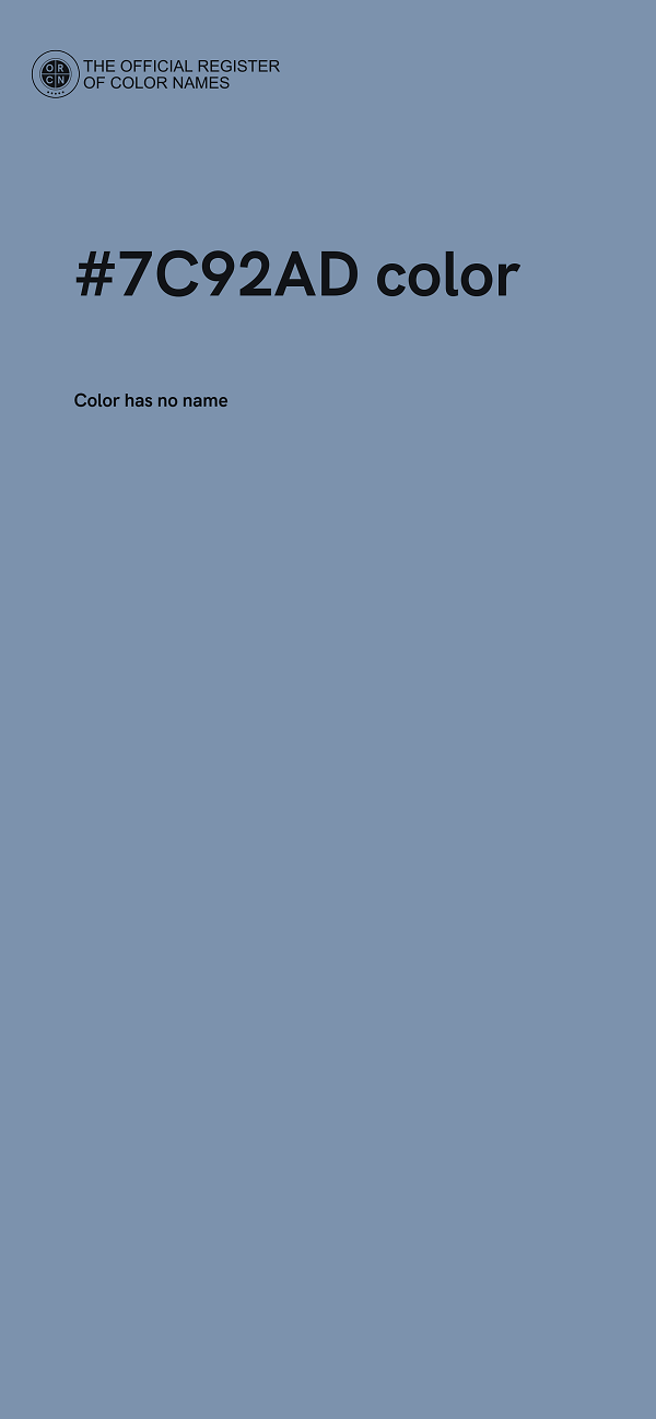 #7C92AD color image