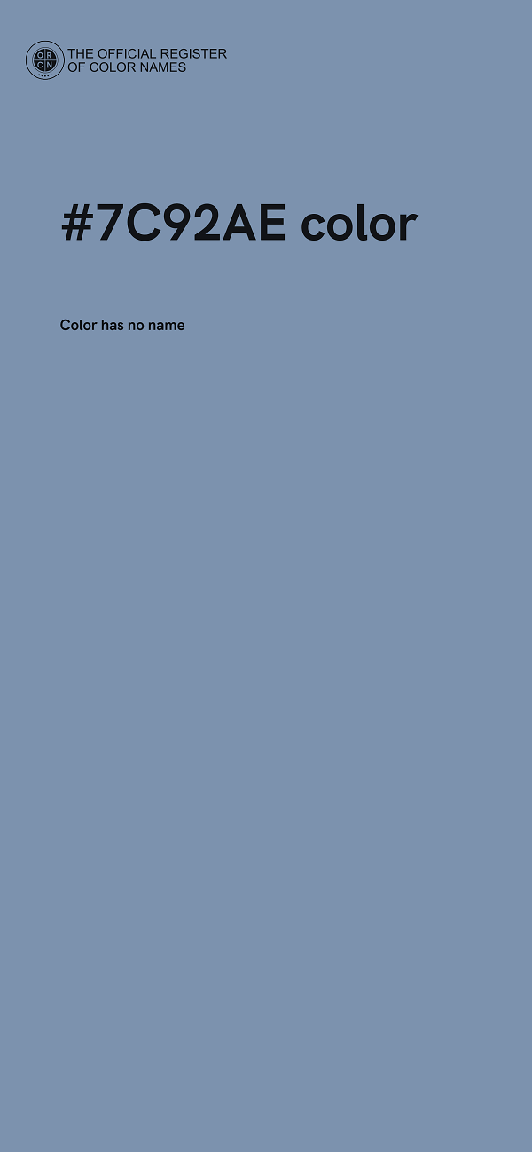 #7C92AE color image