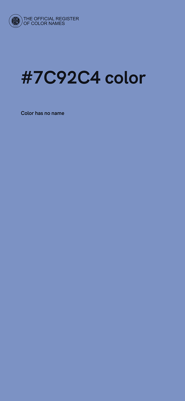#7C92C4 color image