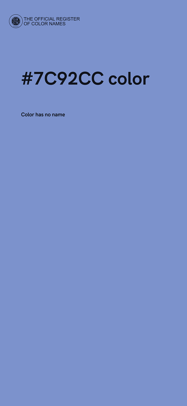 #7C92CC color image