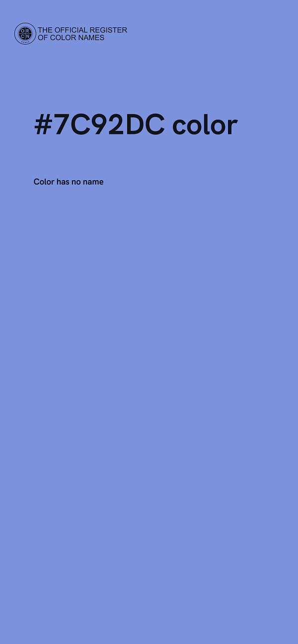 #7C92DC color image