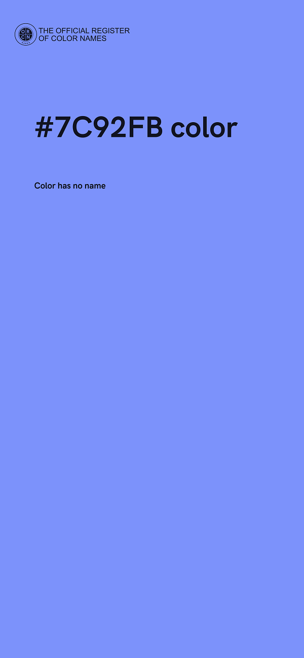 #7C92FB color image