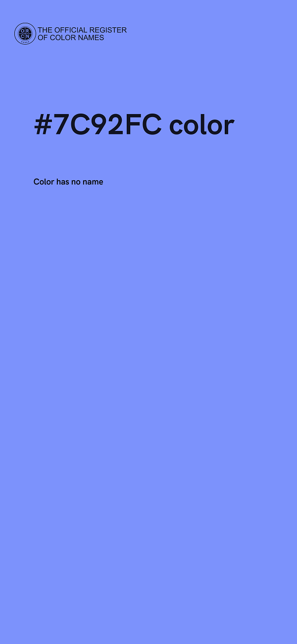 #7C92FC color image
