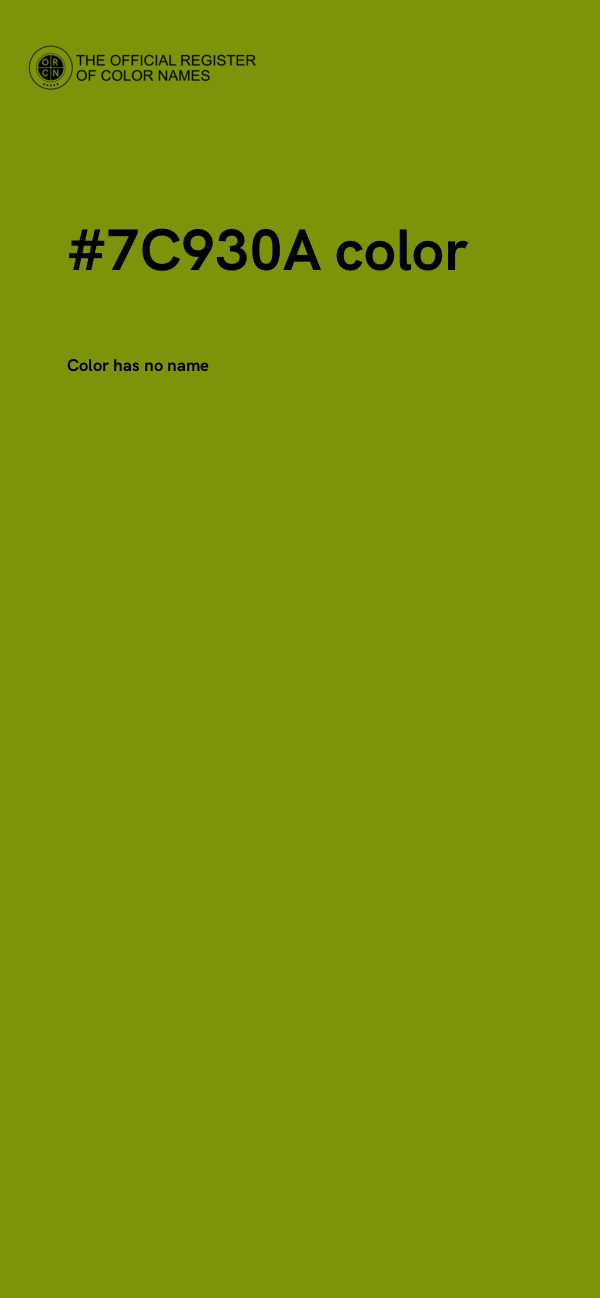 #7C930A color image