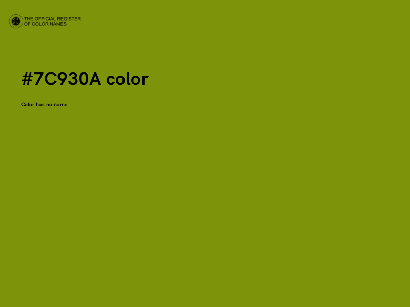 #7C930A color image