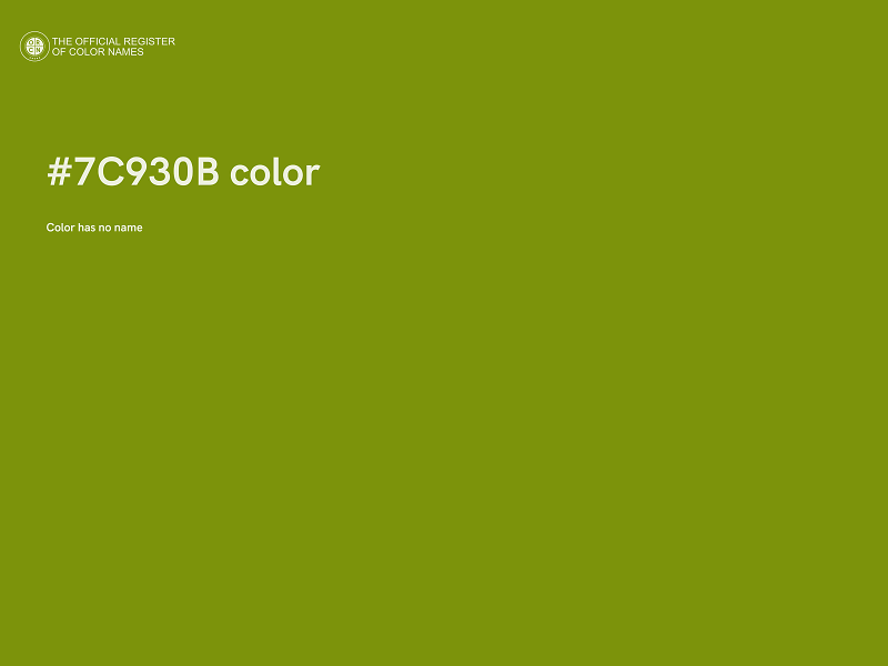 #7C930B color image