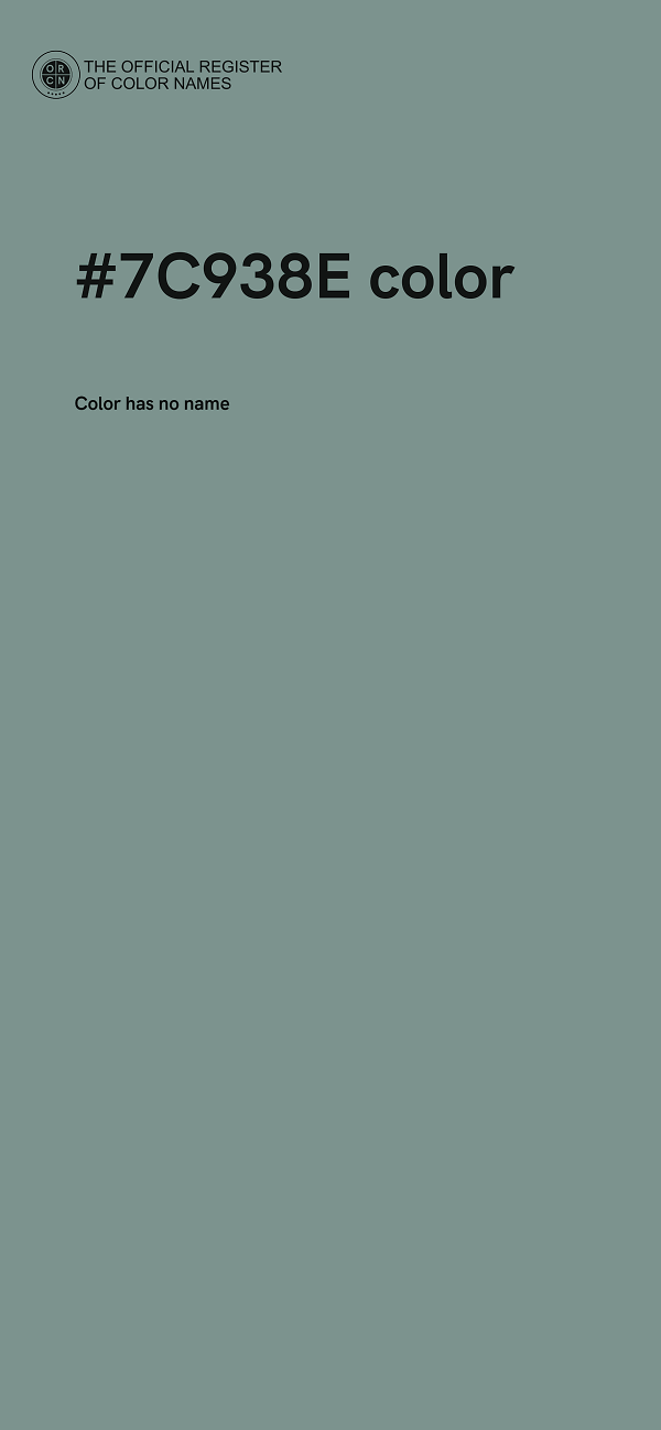 #7C938E color image