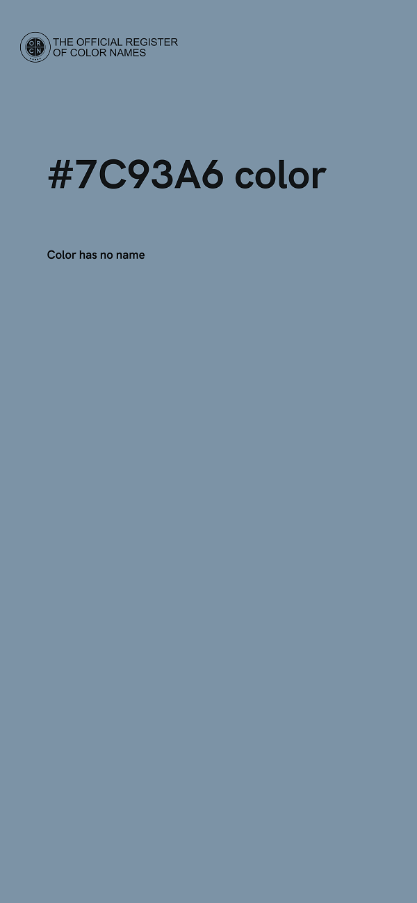 #7C93A6 color image
