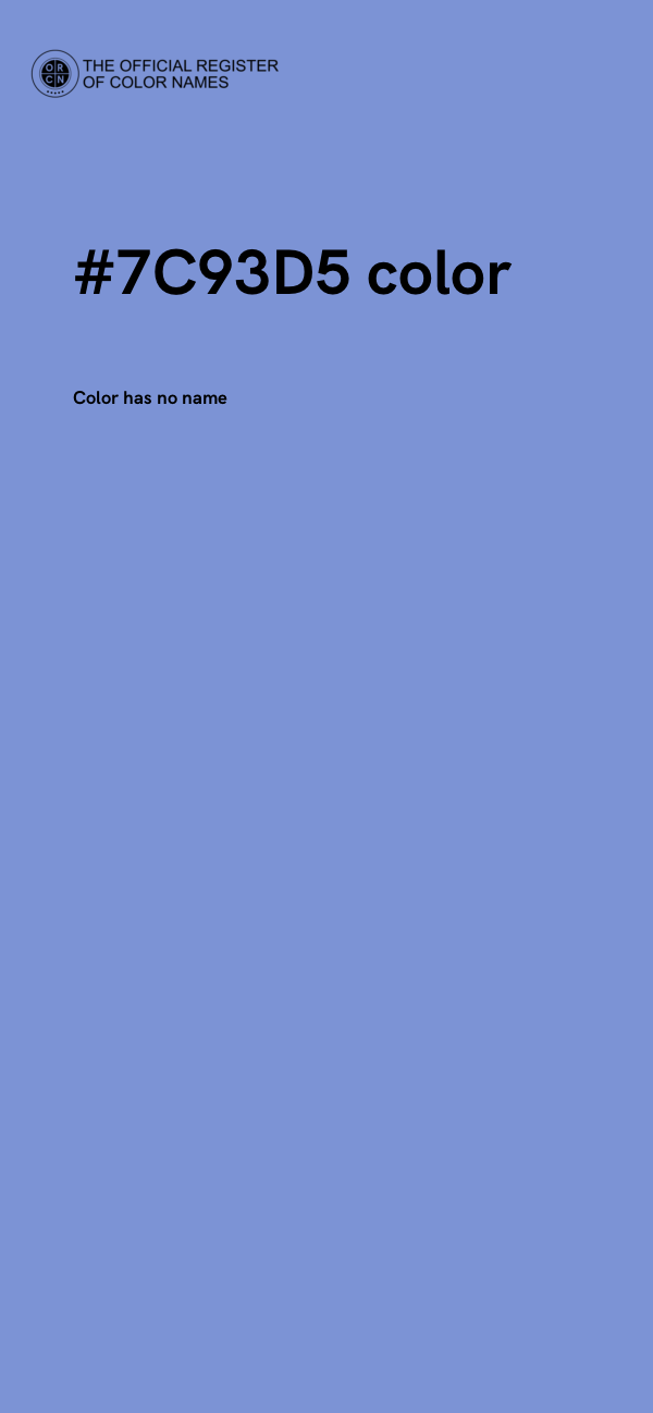 #7C93D5 color image