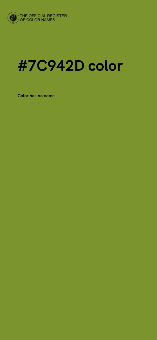 #7C942D color image