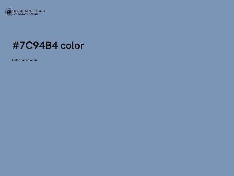 #7C94B4 color image