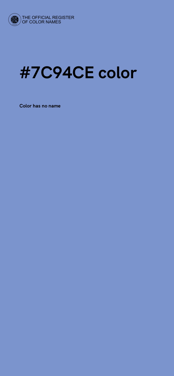#7C94CE color image
