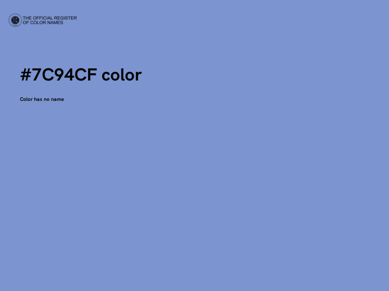 #7C94CF color image
