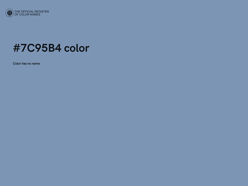 #7C95B4 color image