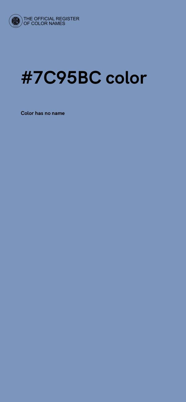 #7C95BC color image