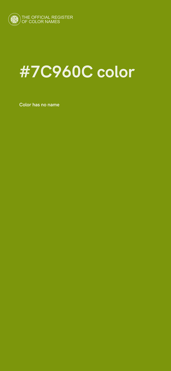 #7C960C color image