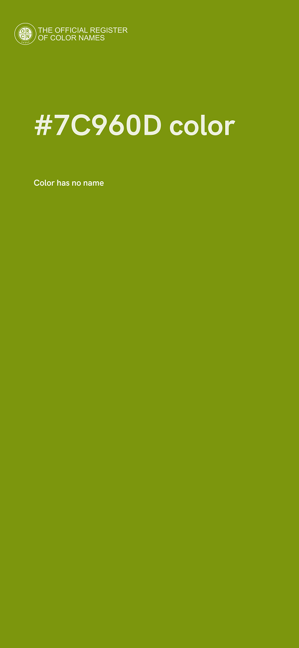 #7C960D color image