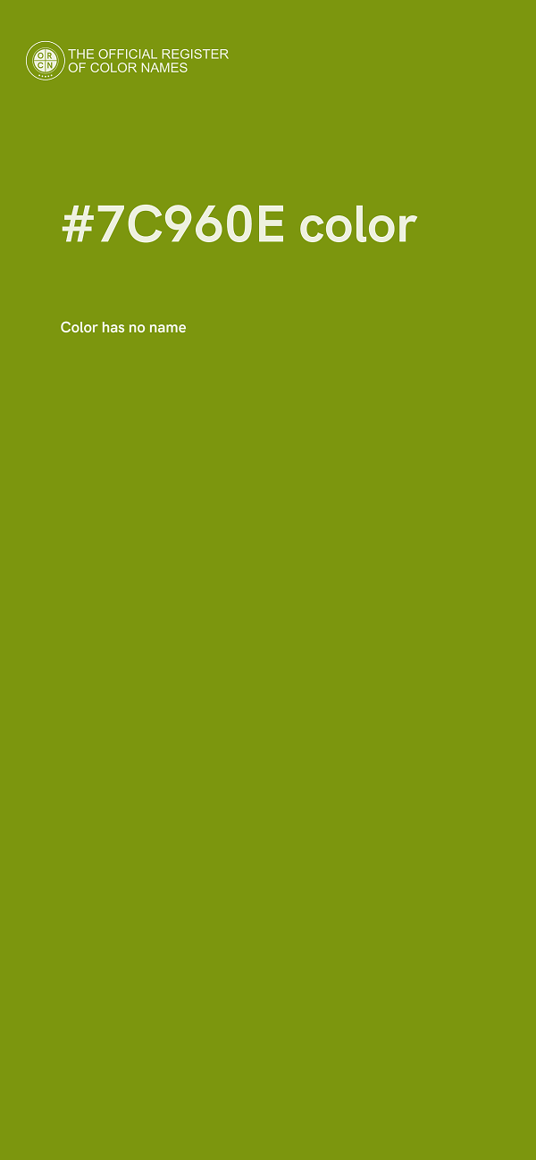 #7C960E color image