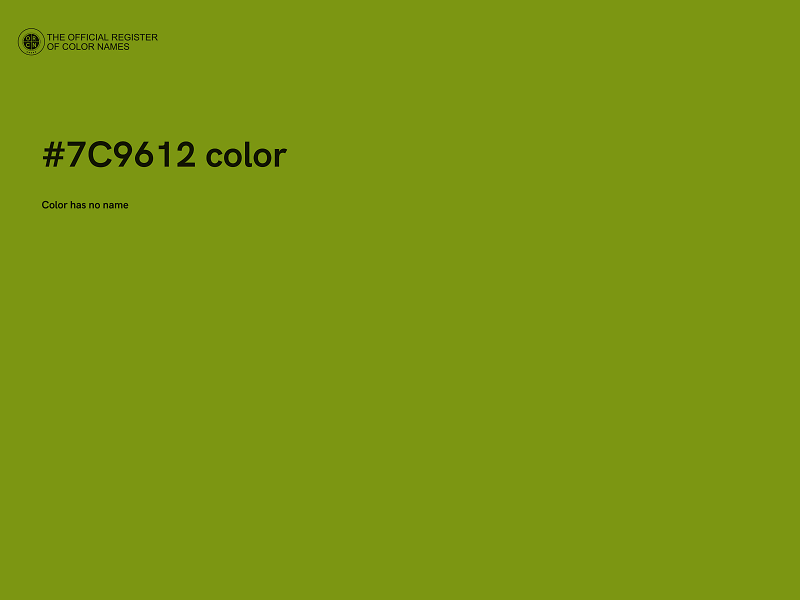 #7C9612 color image