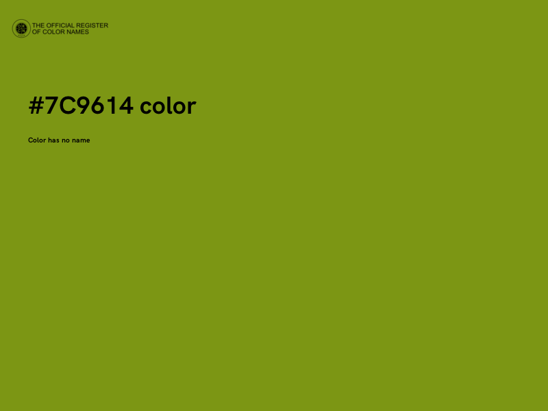 #7C9614 color image
