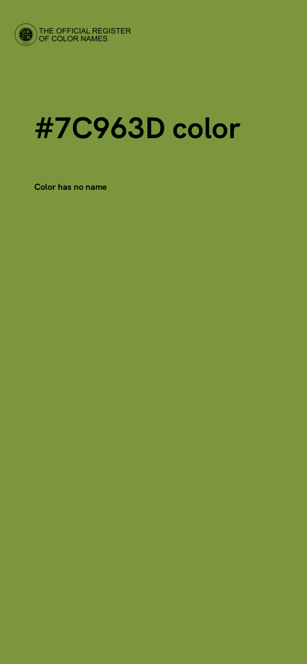 #7C963D color image