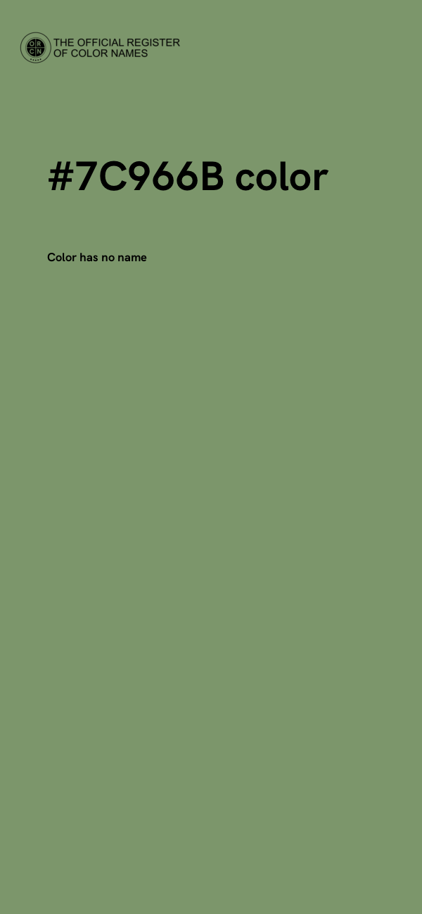 #7C966B color image