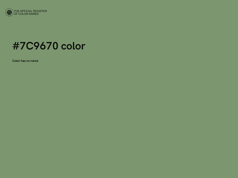 #7C9670 color image