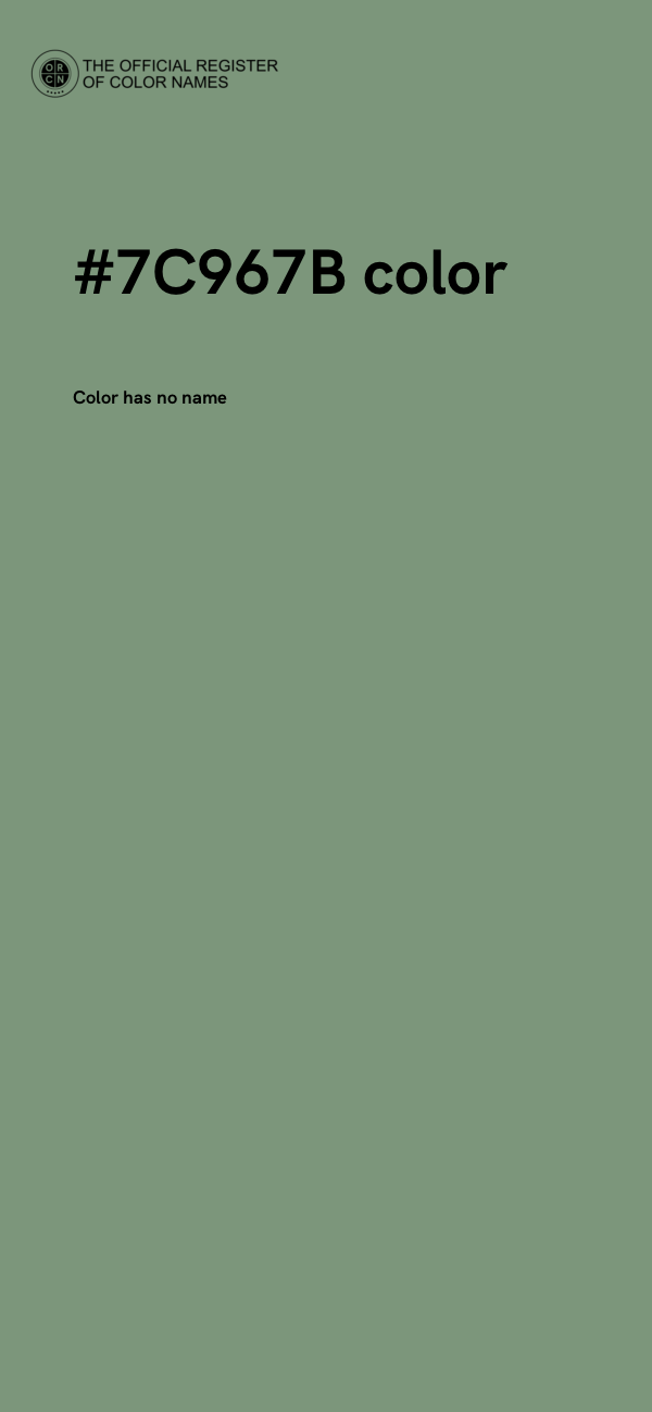 #7C967B color image