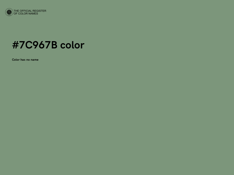 #7C967B color image