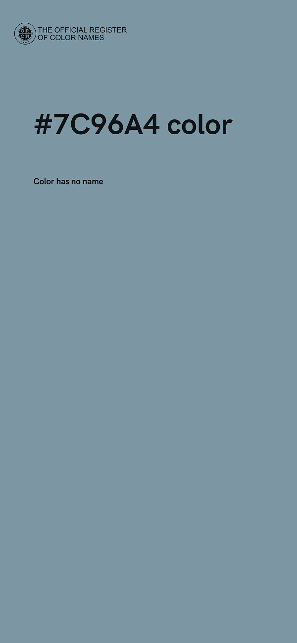 #7C96A4 color image