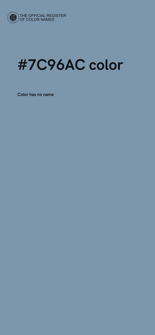 #7C96AC color image