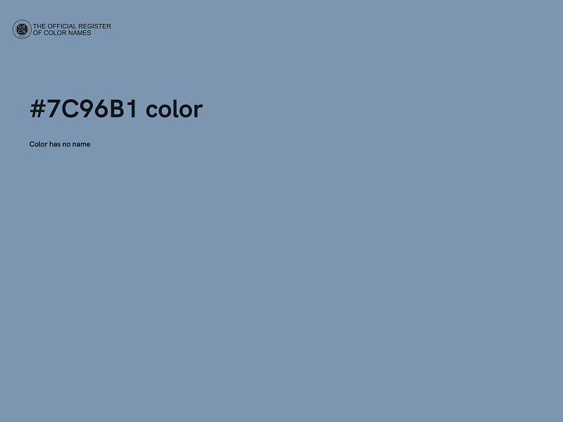 #7C96B1 color image