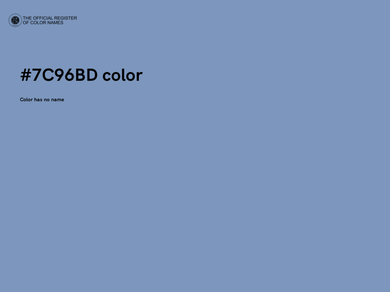 #7C96BD color image